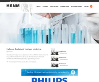 Nuclmed.gr(Hellenic Society of Nuclear Medicine) Screenshot