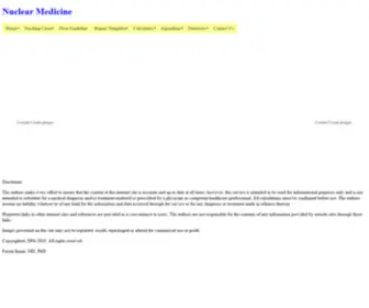 Nucmed.com(Nuclear Medicine) Screenshot