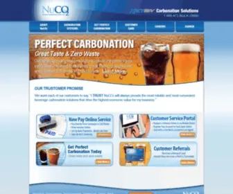 Nuco2.com(Beverage and Beer Carbonation Solutions and Bulk CO2 Tank Replacement for Soft Drinks and Beer) Screenshot