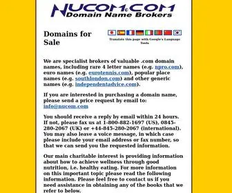Nucom.com(Domain Names for Sale) Screenshot