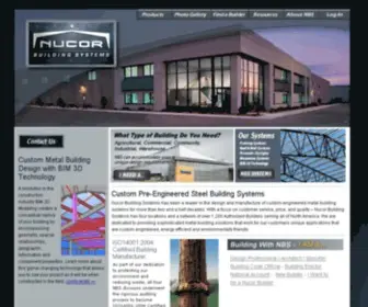 Nucorbuildingsystems.com(Custom-Engineered Steel Building Manufacturer) Screenshot