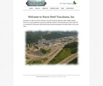 Nucortusk.com(Nucor Steel Tuscaloosa) Screenshot
