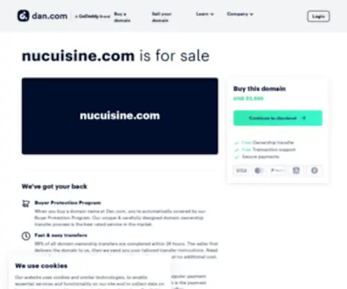 Nucuisine.com(Administrative) Screenshot