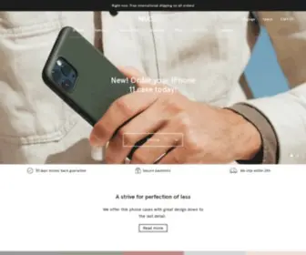 Nudient.com(We offer thin phone cases with great design down to the last detail. Our philosophy) Screenshot