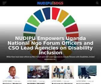 Nudipuonsdgs.com(Sustainable Development Goals I Inclusion I Disability News Uganda) Screenshot