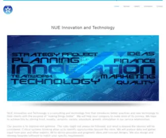 Nue.co.za(NUE Innovation and Technology Home) Screenshot