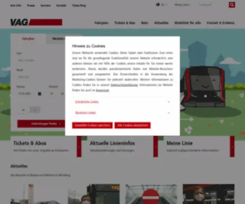 Nuernberg-Mobil.de(Nuernberg Mobil) Screenshot