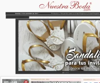 Nuestraboda.com(Proveedores, tienda y artículos para bodas NuestraBoda) Screenshot