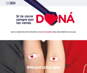 Nuestrasangre.com.ar(Dona con sangre) Screenshot