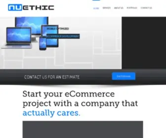 Nuethic.com(Magento Web Design and Development) Screenshot