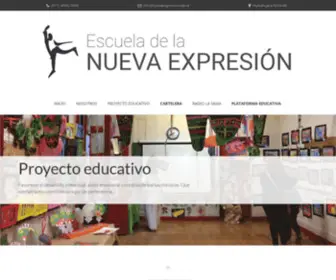 Nuevaexpresion.edu.ar(Escuela de la Nueva Expresión (A) Screenshot