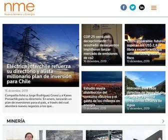 Nuevamineria.com(Revista Nueva Miner) Screenshot
