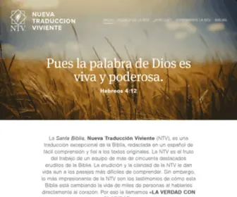 Nuevatraduccionviviente.com(NTV Biblia) Screenshot