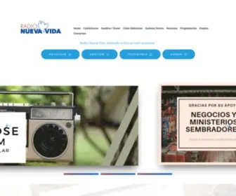 Nuevavida.com(Radio Nueva Vida) Screenshot