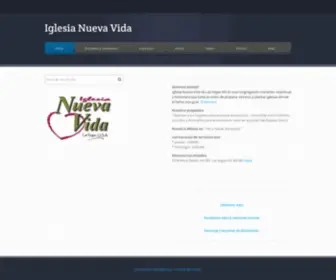 Nuevavidahoy.com(Iglesia Nueva Vida) Screenshot