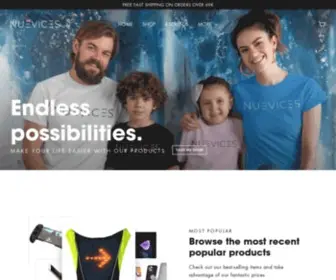 Nuevices.com(Create an Ecommerce Website and Sell Online) Screenshot