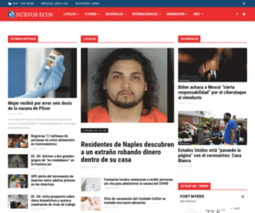 Nuevosecos.com(Nuevos Ecos) Screenshot