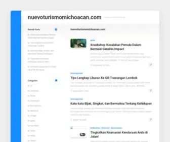 Nuevoturismomichoacan.com(Nueva convivencia) Screenshot