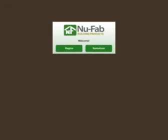 Nufab.com(Nu-Fab Building Products) Screenshot