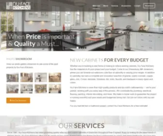 Nufacekitchens.com(We provide quality craftsmanship on new construction and remodels) Screenshot