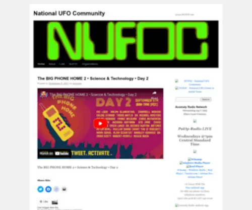 Nufoc.net(Elfis Anomaly Network Member Site) Screenshot