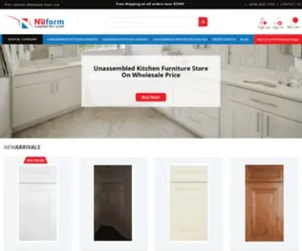 Nuformcabinetry.com(Wholesale Cabinets) Screenshot