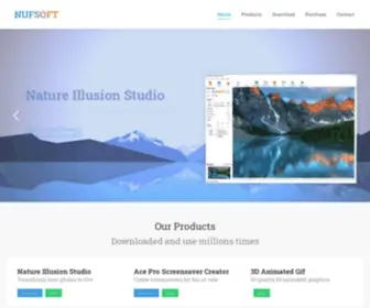 Nufsoft.com(Screensaver maker for home use) Screenshot