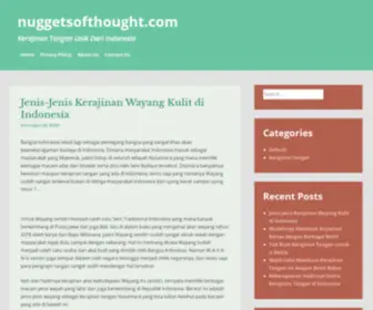 Nuggetsofthought.com(Kerajinan Tangan Unik Dari Indonesia) Screenshot