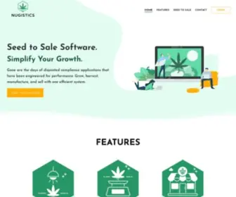 Nugistics.io(Simplified Cannabis Seed to Sale Software) Screenshot