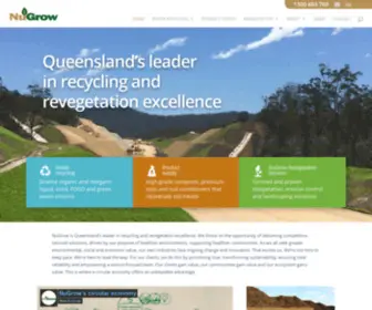 Nugrow.com.au(Queensland’s leader in recycling and revegetation excellence) Screenshot