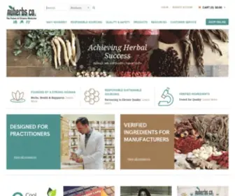 Nuherbs.com(Wholesale Chinese Herbs and Herbal Remedies) Screenshot