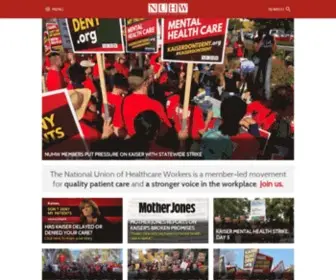 Nuhw.org(The National Union of Healthcare Workers) Screenshot