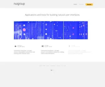 Nuicode.com(NUI Group Organization) Screenshot