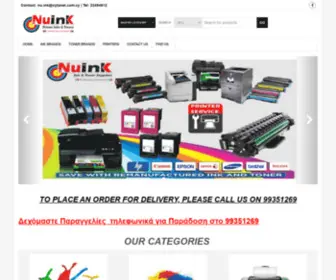 Nuink.com.cy(Printer ink) Screenshot