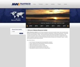 Nuinsco.ca(Nuinsco Resources Limited) Screenshot