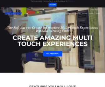 Nuisense.com(Create Amazing Touch Screen Experiences) Screenshot