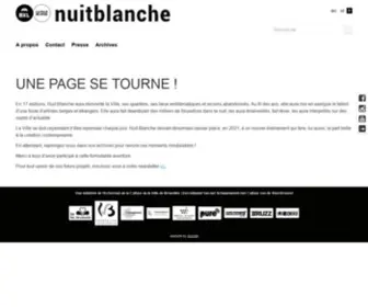 Nuitblanchebrussels.be(Nuit Blanche) Screenshot