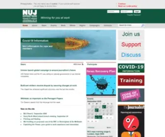 Nuj.org.uk(The website of the National Union of Journalists (UK & Ireland)) Screenshot