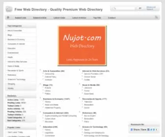 Nujot.com(Free Web Directory) Screenshot