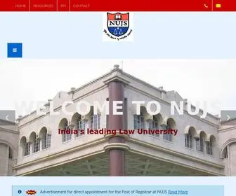 Nujs.edu(NUJS Kolkata official website. A premier University in India for legal studies and research) Screenshot
