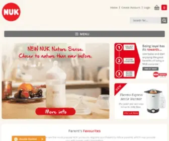 Nuk.co.uk(NUK baby products in the official online shop) Screenshot