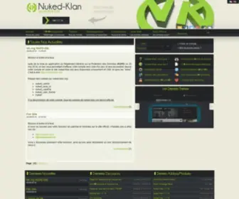 Nuked-Klan.org(Clan Management System 4 Gamers NK CMS) Screenshot