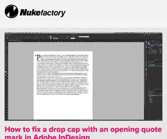 Nukefactory.com(Design Services and Training) Screenshot