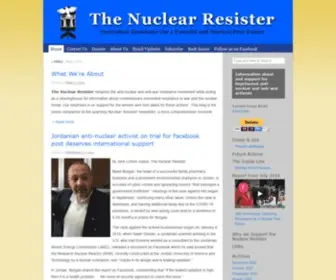 Nukeresister.org(The Nuclear Resister) Screenshot