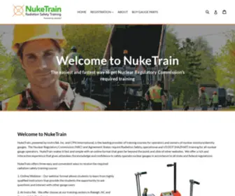 Nuketrain.com(Radiation Safety Training) Screenshot
