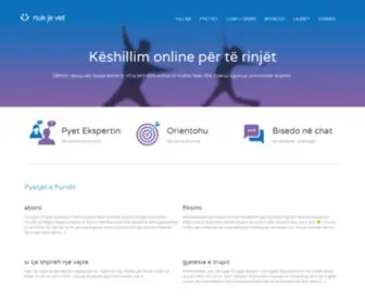 Nukjevet.net(Këshillim online për të rinjt) Screenshot