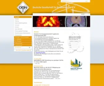 Nuklearmedizin.de(Deutsche Gesellschaft für Nuklearmedizin e.V) Screenshot