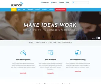 Nulence.com(Interactive Design) Screenshot