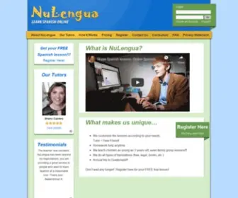 Nulengua.com(Online Spanish Tutor) Screenshot