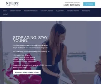 Nulifeinstitute.com(Miami Hormone Therapy & Anti Aging Center) Screenshot